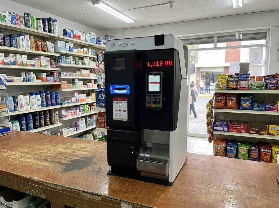 Quickpaymini en una farmacia