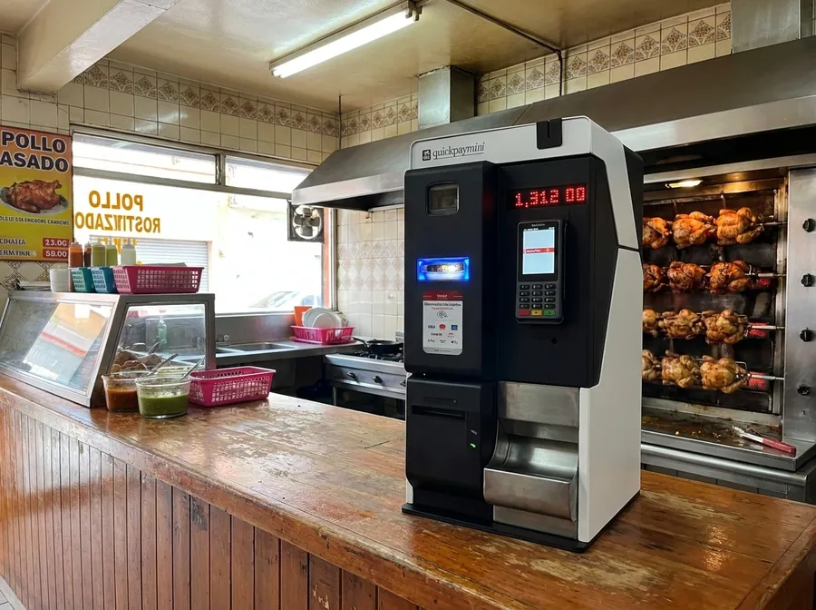 Quickpaymini en una pollería